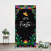 Lofaris Fiesta Floral Mexican Decor Party Rectangle Backdrop